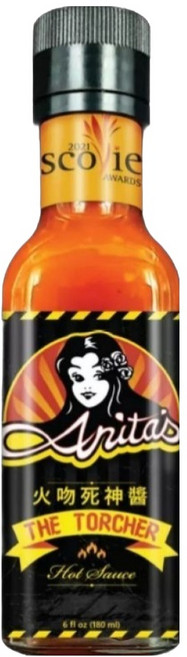 Anita's 安妮塔 火吻死神醬 香辣後勁足 墨西哥燈籠鬼椒與死神辣椒 金桔果香 口感層次豐富, 180ml, 1瓶