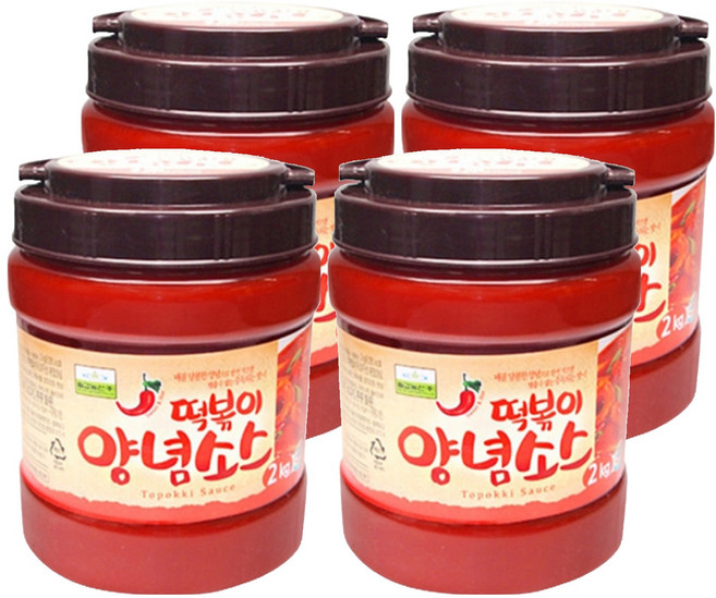 칠갑농산 떡볶이양념소스, 4개, 2kg