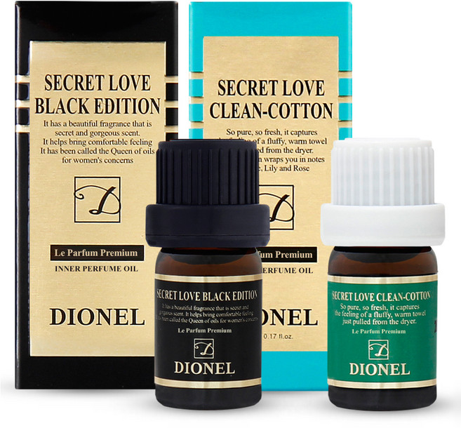 Secret Iove女性私密處香氛護理油 黑色款 5ml+清新棉花款 5ml, 1個