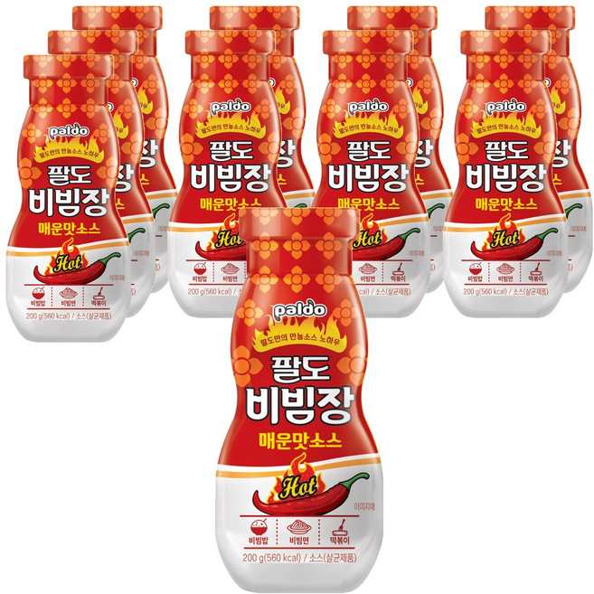 팔도 비빔장 매운맛 소스, 200g, 10개