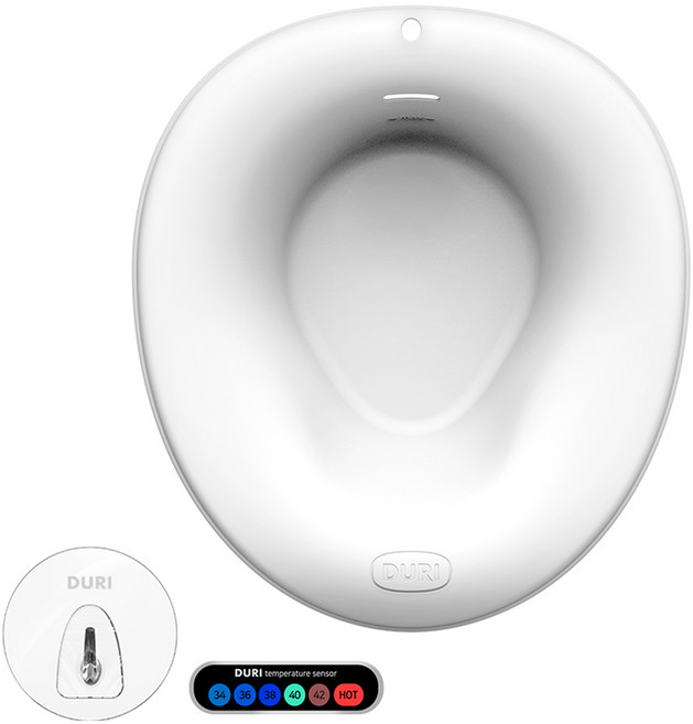 DURI 家用馬桶座浴盆, 白色, 1個
