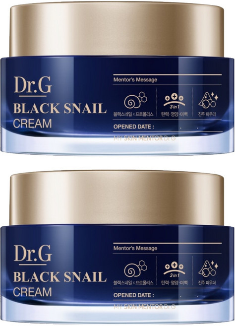닥터지 블랙 스네일 크림 듀오, 50ml, 2개