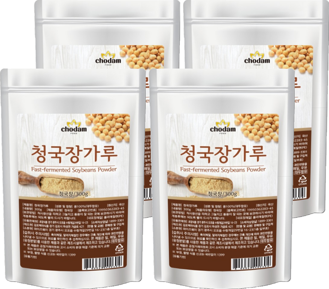 초담식품 청국장가루, 300g, 4개