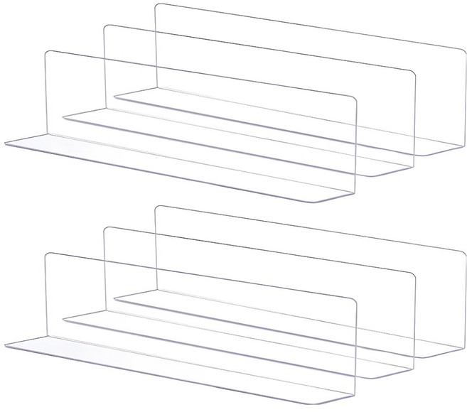 니즈팩 쇼파밑 가림막 40 x 4 x 12cm, 투명, 6개