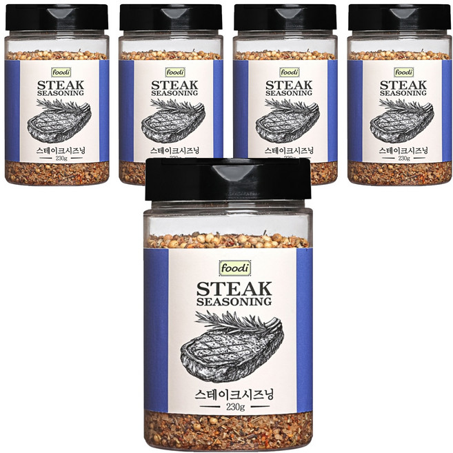 자연앤푸드 스테이크시즈닝, 230g, 5개