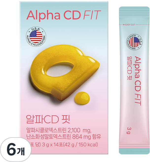 GC녹십자웰빙 알파CD 핏 14p, 42g, 6개