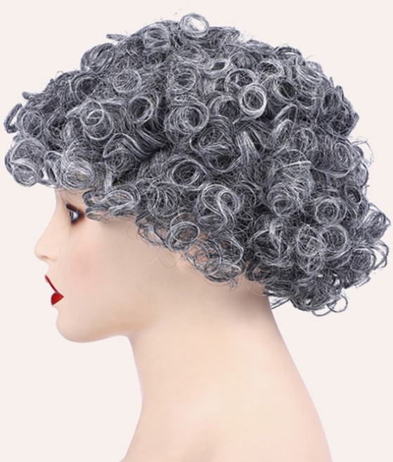 마켓감성 파티 소품 할머니 가발, 타입 1, 1개