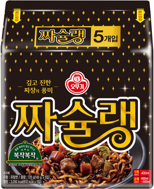 오뚜기 짜슐랭 145g, 5개