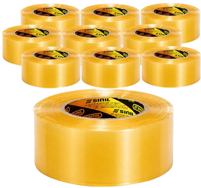 신일테이프 OPP 박스테이프 48mm x 80m, 투명, 10개