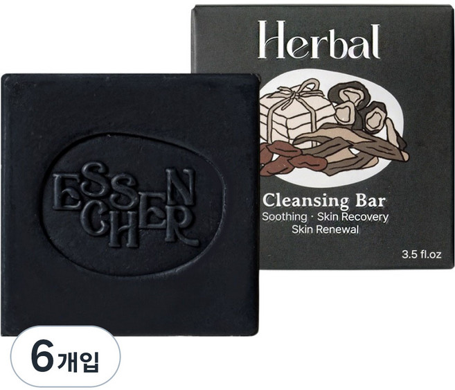 에센시에르 한방 클렌징 비누, 6개입, 100g