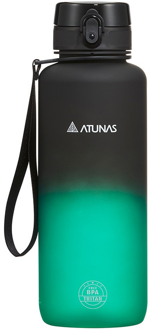 ATUNAS 歐都納 漸層炫彩運動瓶 黑森綠 Tritan材質 BPA FREE 耐冷耐熱, 1.5L, 1瓶