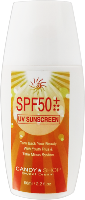 CANDY SHOP 防曬隔離乳 SPF50+, 60ml, 1瓶
