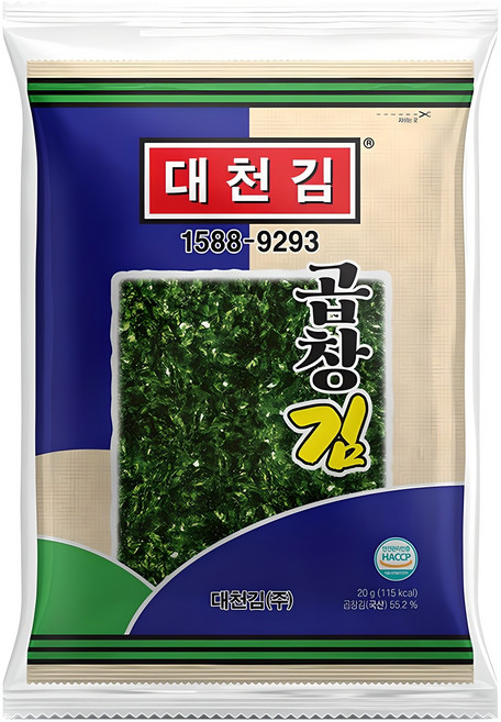대천김 곱창김 전장, 20g, 3개