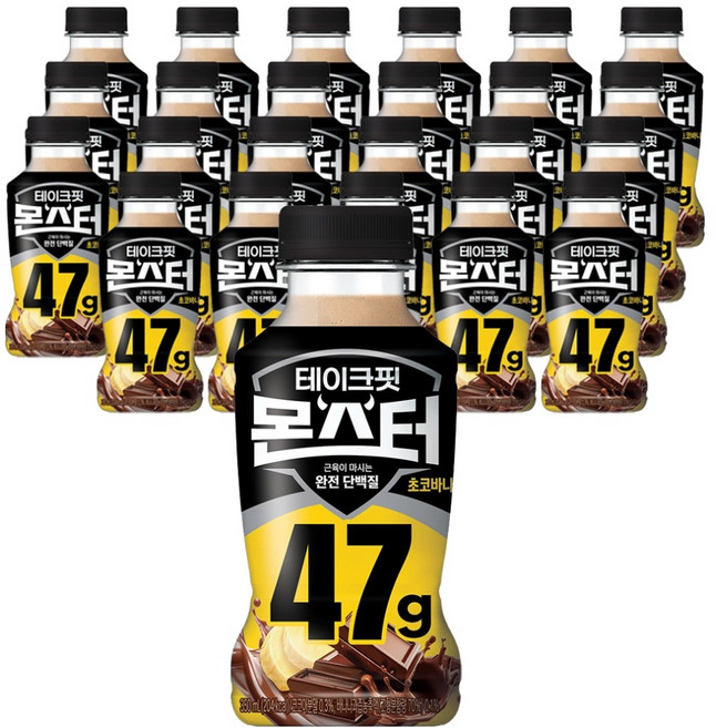 테이크핏 몬스터 초코바나나 프로틴, 350ml, 24개