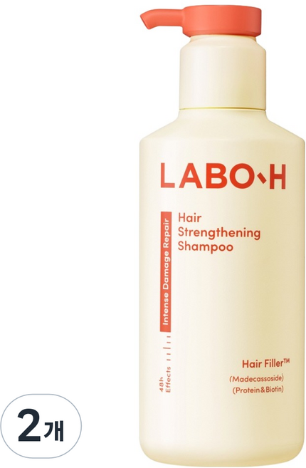 라보에이치 모발강화클리닉 샴푸, 2개, 430ml
