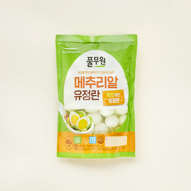 풀무원 깐메추리알 유정란, 450g, 1개
