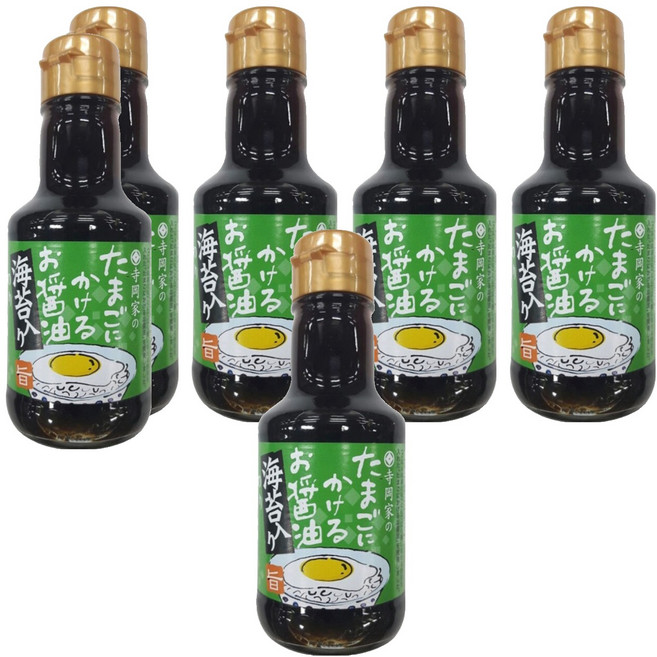 테라오카 계란에 뿌리는 김맛 간장소스, 150ml, 6개
