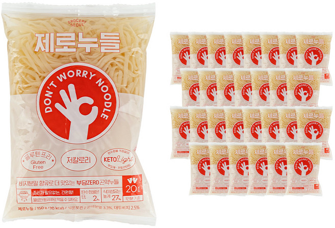 그로서리서울 제로누들, 150g, 30개