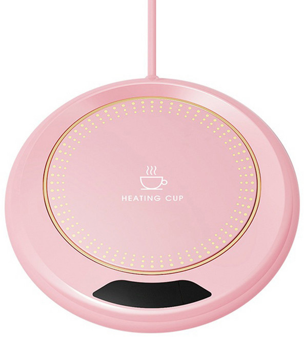 HEATING CUP 暖杯墊 三檔開關 USB款 10W-粉色, M308