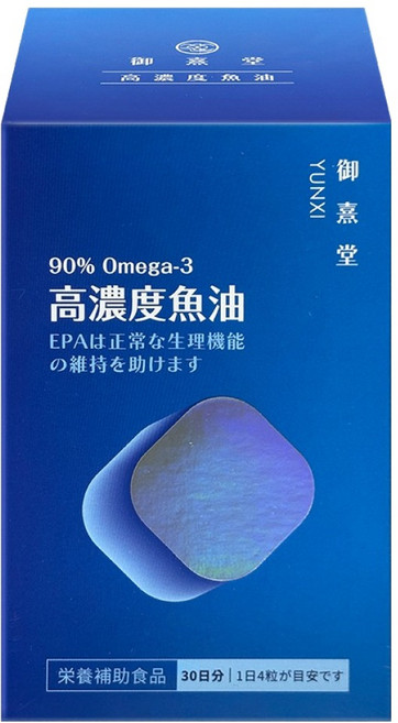 御熹堂 黃金頂級90%高濃度魚油, 120顆, 450mg, 1盒