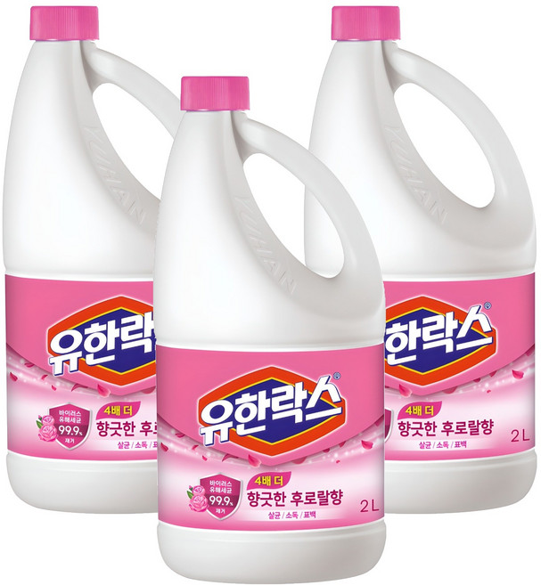유한락스 후로랄, 2L, 3개