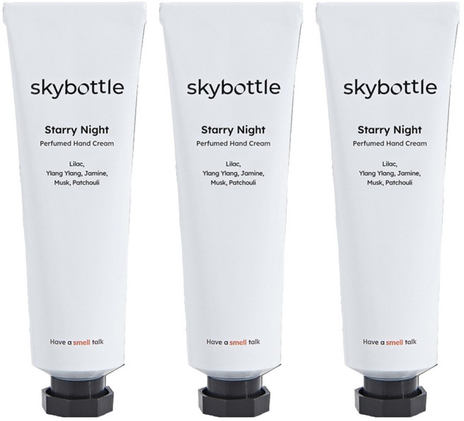 스카이보틀 스태리나이트 퍼퓸 핸드크림 스태리나이트, 50ml, 3개