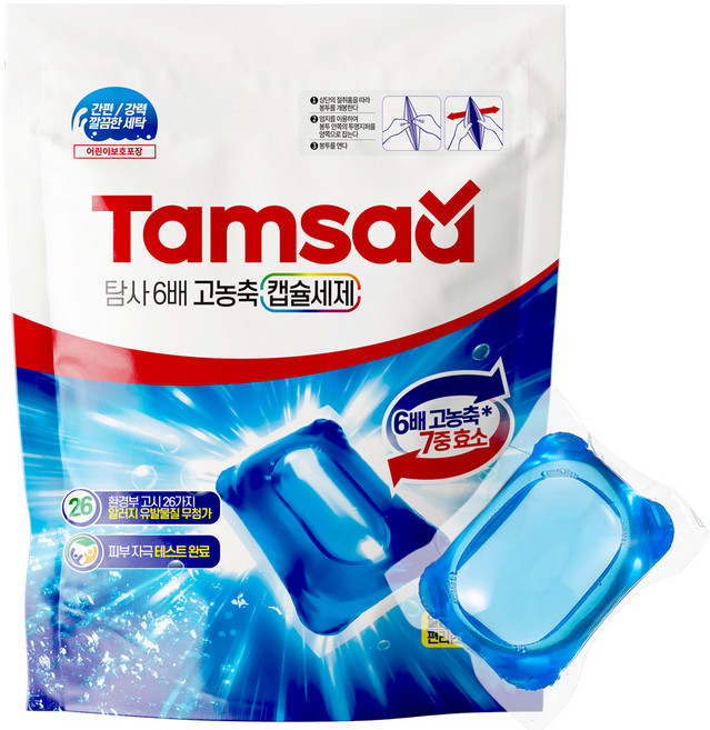 탐사 6배 고농축 캡슐세제 14ml, 60개입, 1개