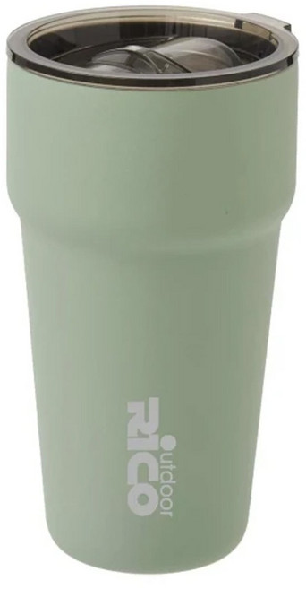 Rico 瑞可 304不鏽鋼真空隨享杯 OS1-500, 灰綠, 500ml, 1個