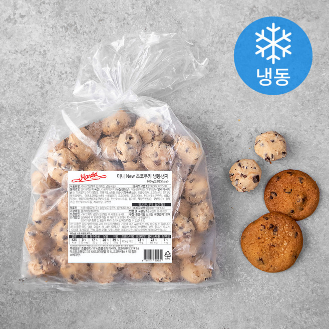 맨치트 미니 New 초코쿠키 황색 냉동생지, 900g, 1개입, 1개