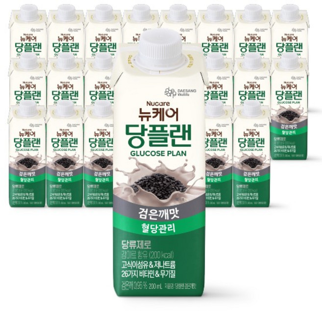 뉴케어당플랜 영양식 검은깨맛, 200ml, 24개