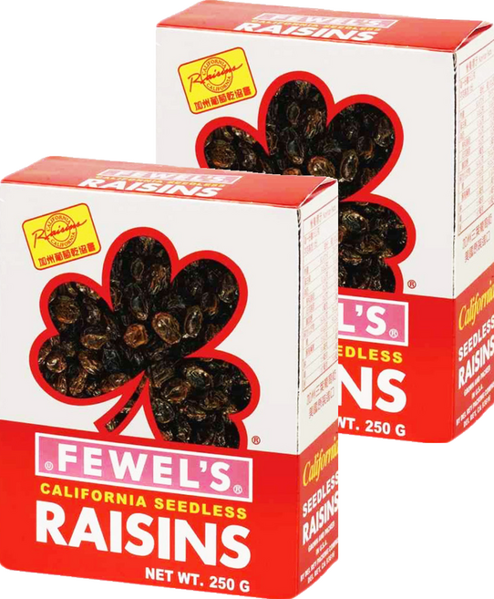FEWEL'S 三葉加州無籽葡萄乾 250g, 2盒