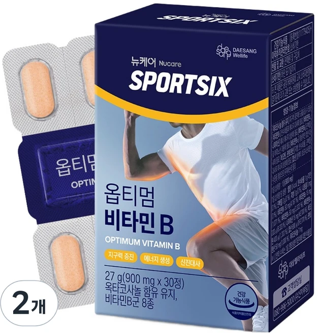 뉴케어스포식스 옵티멈 비타민B, 30정, 2개 - 쿠팡