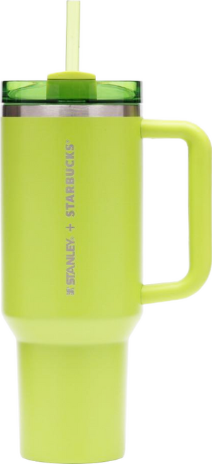 STANLEY 不鏽鋼把手 TOGO 冷水杯 304不鏽鋼杯體 耐熱95度c, 草地綠, 887ml, 1個