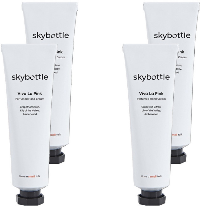 스카이보틀 퍼퓸 핸드크림 비바라핑크, 50ml, 4개