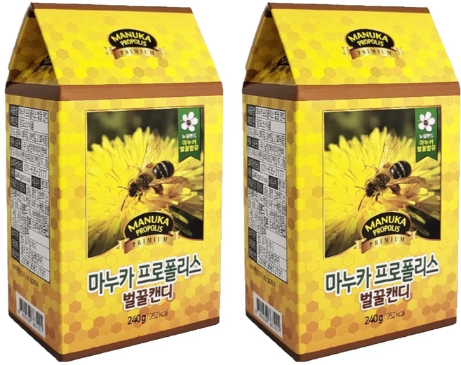 마누카 프로폴리스 벌꿀캔디, 240g, 2개 - 쿠팡