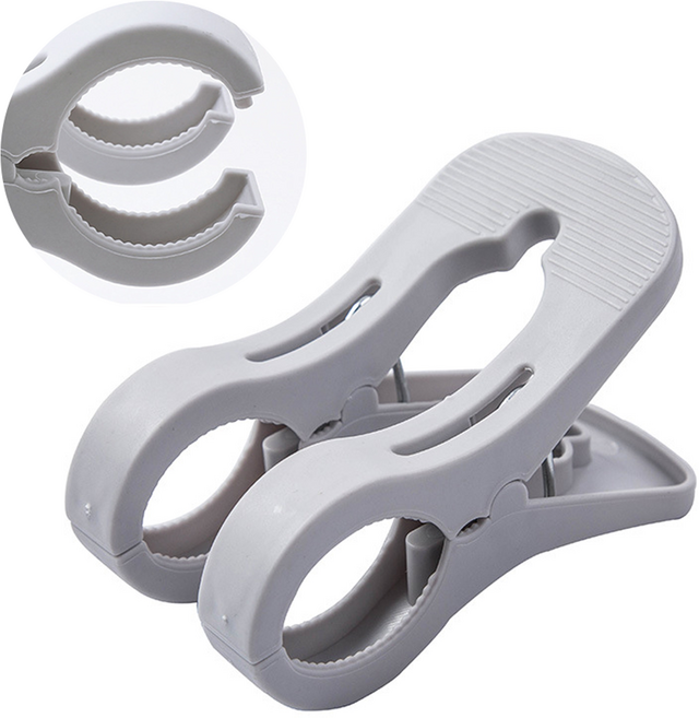 티로나 이불 빨래 큰 집게, 그레이, 1개
