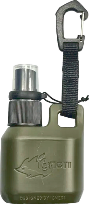 WellHike 玩客 分裝瓶 噴霧瓶 小刺蝟聯名款 瓶身 + 瓶蓋 + 登山扣 66 x 56 x 32mm 軍綠色, 1個