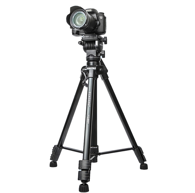 YUNTENG 雲騰 三腳架+三向液壓雲台 攝影機/相機, 1組, VCT-880