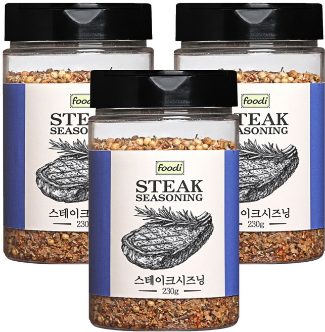 자연앤푸드 스테이크시즈닝, 230g, 3개