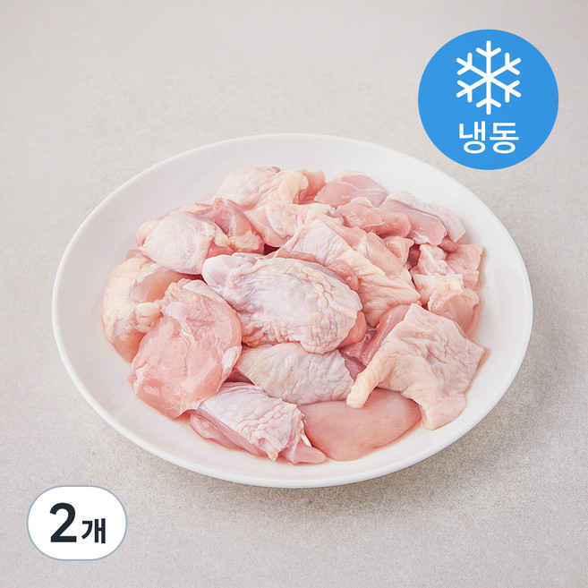 수월한 브라질산 순살 조각정육 (냉동), 500g, 2개