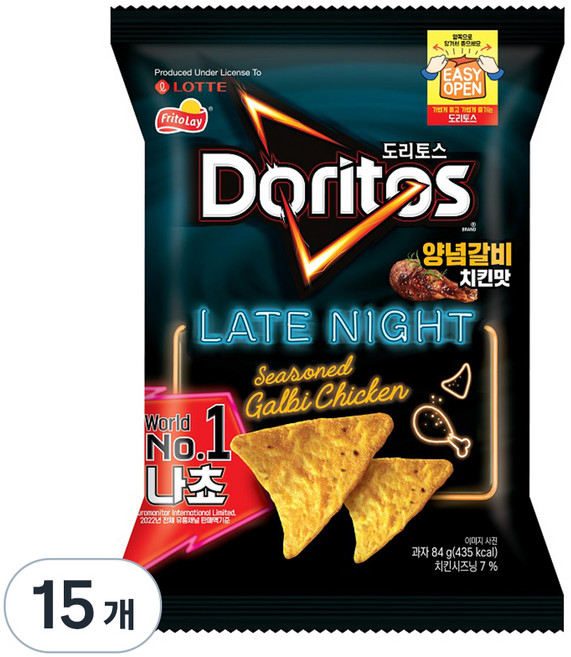 도리토스 양념갈비치킨맛, 84g, 15개