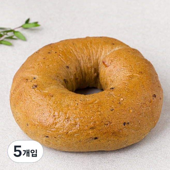 브로드카세 잡곡 발효종 베이글, 120g, 1개입, 5개