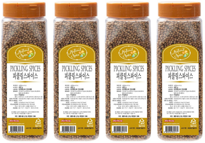 내츄럴스파이스 피클링 스파이스, 450g, 4개