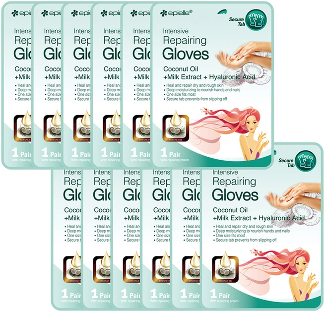 에피엘르 인텐시브 리페어링 핸드팩 코코넛우유, 16g, 12개 - 쿠팡