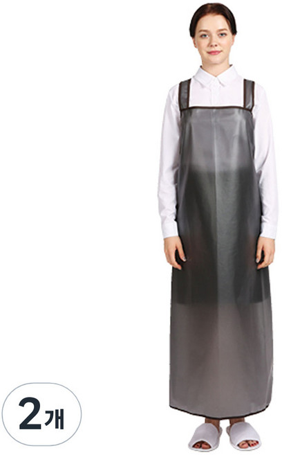 웰프런 메쉬 방수앞치마 H형 대, 블랙, 2개