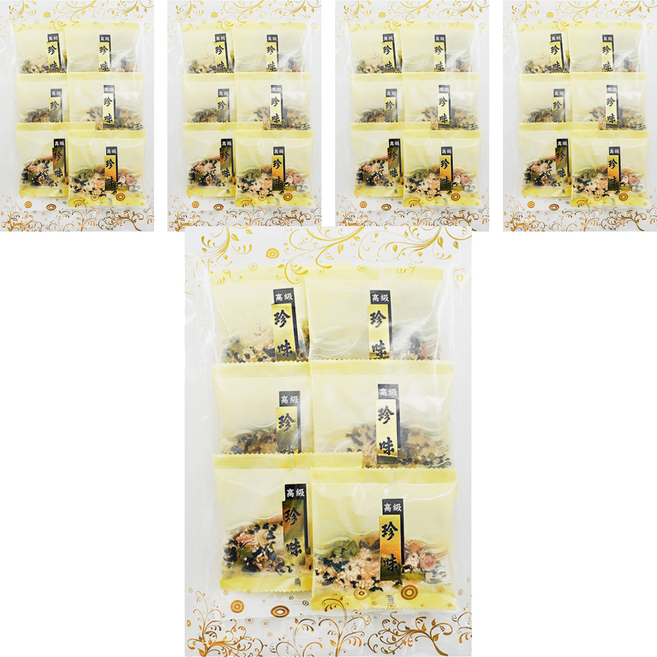 珍味 即時沖泡湯品 貝柱海帶芽湯 6包, 36g, 5袋