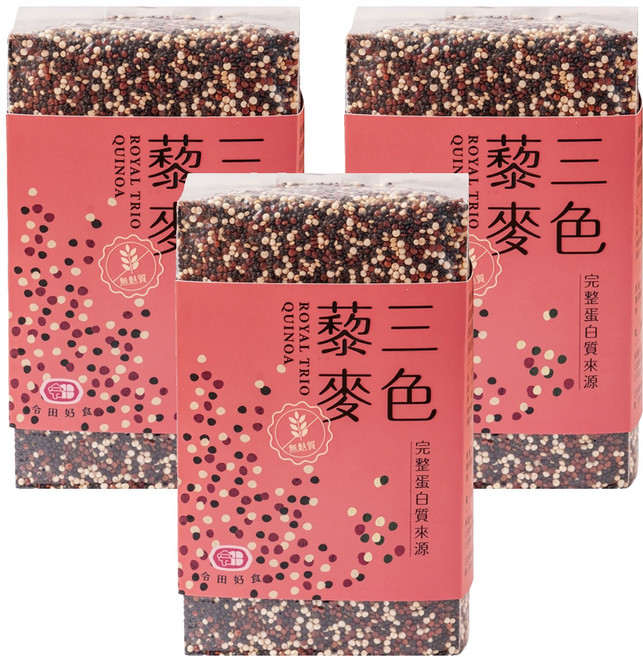 令田好食 特選三色藜麥, 3包, 500g