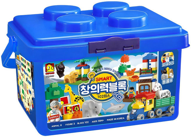 옥스포드 창의력블록 CQ2662 102p, 혼합색상, 1개