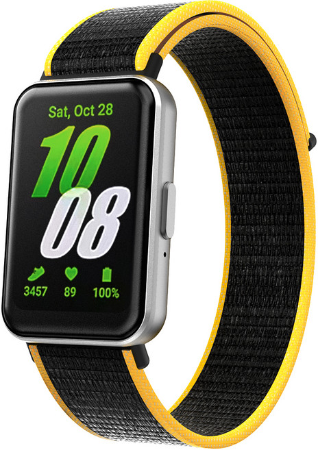 구스페리 갤럭시핏 스포츠 루프 밴드, 옐로우블랙, 1개