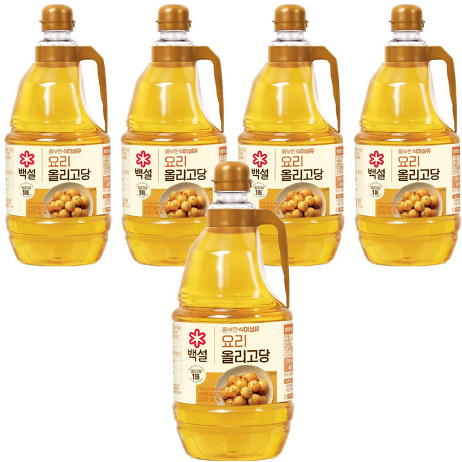 백설 요리 올리고당, 2.45kg, 5개